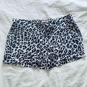 Equipment Silk Leopard Pajama Shorts